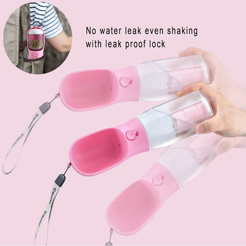 Portable Dog Water Bottle & Bowl